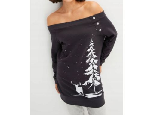 B.P.C bluza świąteczna dłuższa carmen ^44/46