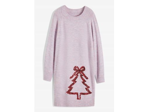 B.P.C sukienka dzianinowa świąteczna z cekinami 36/38.