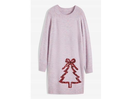 B.P.C sukienka dzianinowa świąteczna z cekinami 36/38.