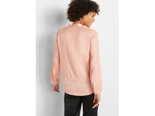 B.P.C bluzka satynowa z krawatką morelowa ^36