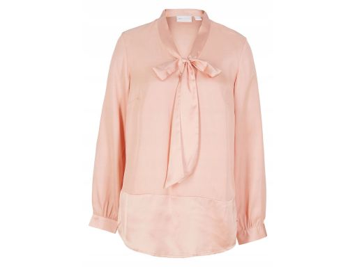 B.P.C bluzka satynowa z krawatką morelowa ^36