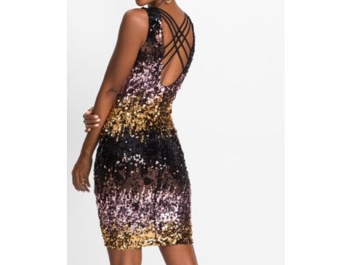 B.P.C sukienka z cekinowa błyszcząca r.32/34
