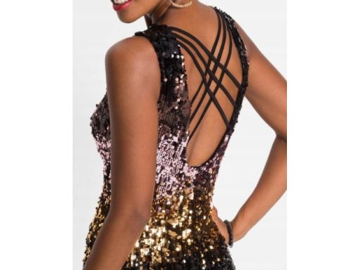 B.P.C sukienka z cekinowa błyszcząca r.32/34