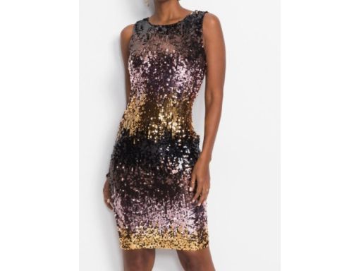 B.P.C sukienka z cekinowa błyszcząca r.32/34
