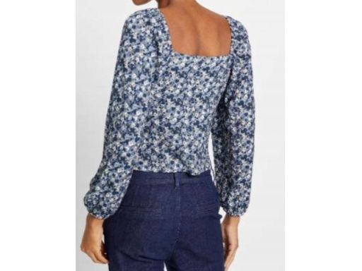 B.P.C bluzka w kwiatki marszczona ^48/50