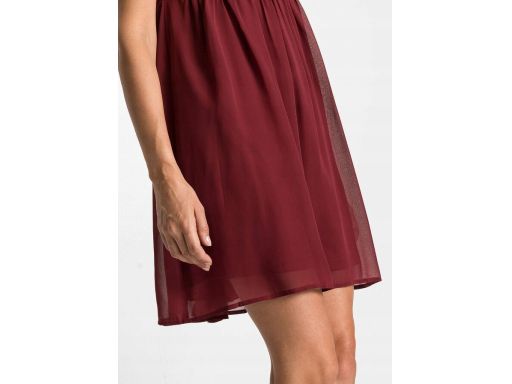 B.P.C bordowa sukienka z cekinami ^38