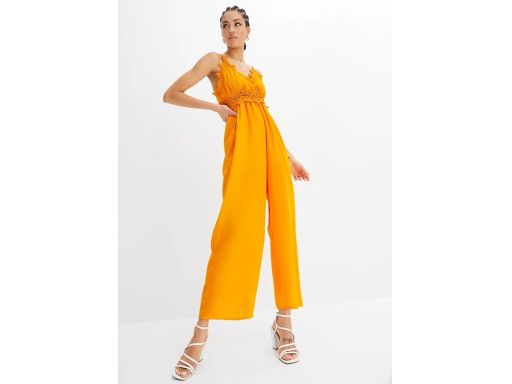 B.P.C kombinezon żółto-pomarańczowy i z koronką r.48