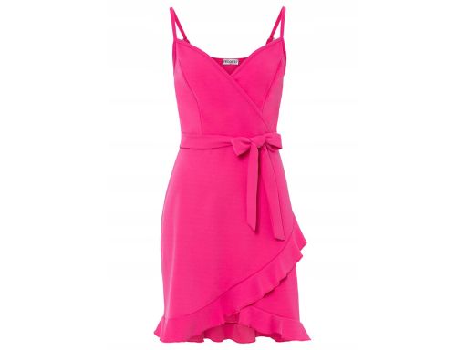 B.P.C sexi różowa sukienka z falbanami r.36/38