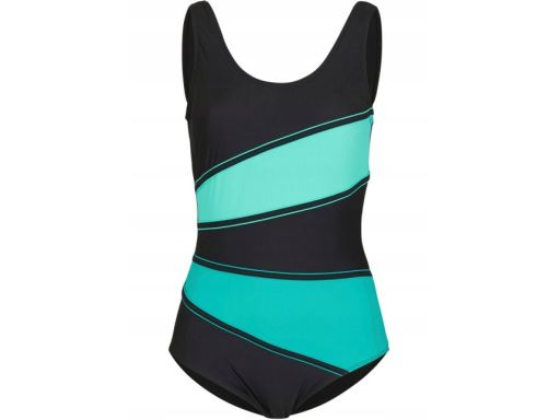 B.P.C kostium jednoczęściowy czarno-turkusowy ^48