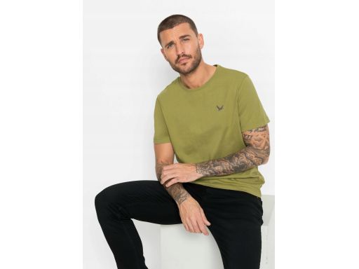 B.P.C t-shirt męski bawełniany oliwkowy XXL.