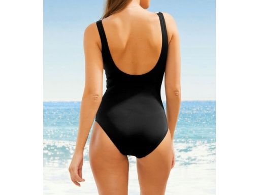 B.P.C kostium jednoczęściowy czarny ze wzorem r.40