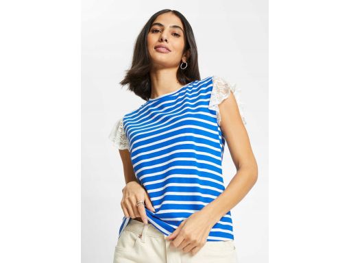 B.P.C t-shirt z koronkowymi rękawkami 40/42.