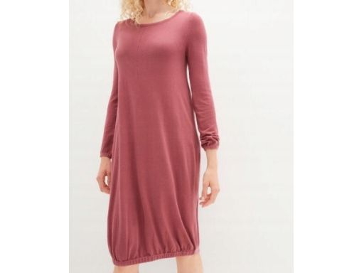 B.P.C różowa sukienka dzianinowa bombka długi rękaw ^36/38