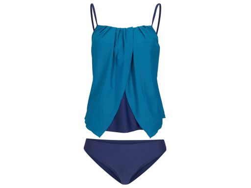 B.P.C tankini asymetryczne granatowo-turkusowe ^42