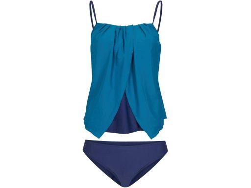 B.P.C tankini asymetryczne granatowo-turkusowe ^42