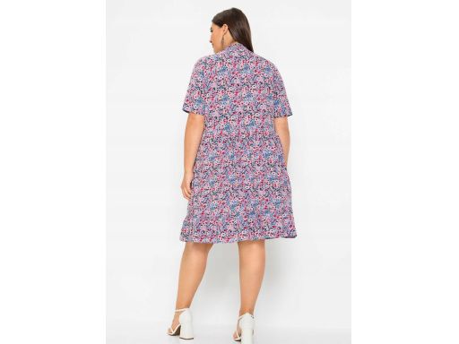 B.P.C Lekka zwiewna sukienka z nadrukiem ^40