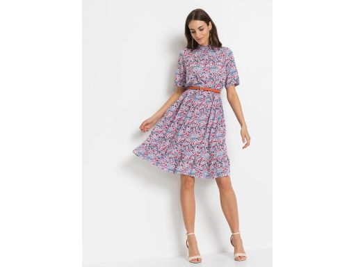 B.P.C Lekka zwiewna sukienka z nadrukiem ^40