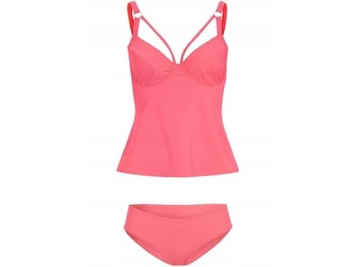 B.P.C tankini różowe neonowe z figami ^46 (90D)
