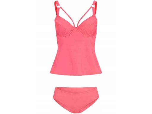 B.P.C tankini różowe neonowe z figami ^46 (90D)