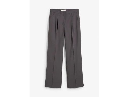 B.P.C szare spodnie z szeroką nogawką w kant 48.