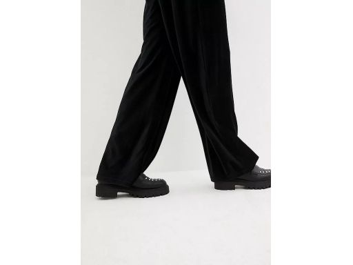 B.P.C spodnie sztruksowe czarne wygodne 48/50.