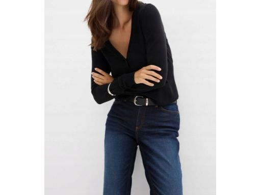 B.P.C ciemne jeansy bootcut granatowe 52.