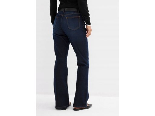 B.P.C ciemne jeansy bootcut granatowe 52.