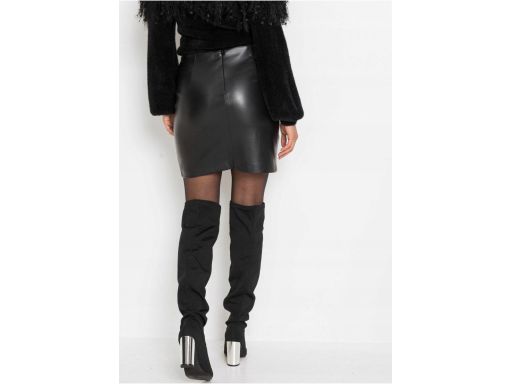 B.P.C spódnica eko skóra czarna z marszczeniem r.48