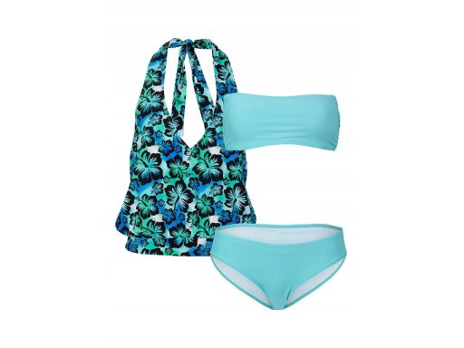 B.P.C tankini niebieskie (3 części) bandeau ^38