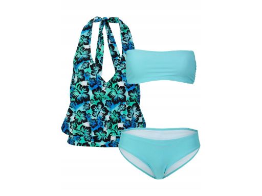 B.P.C tankini niebieskie (3 części) bandeau ^38