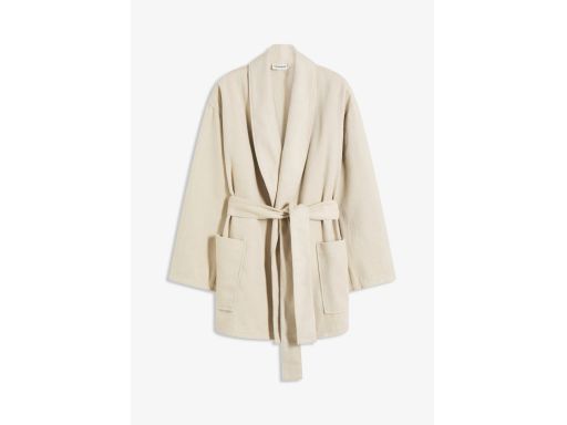 B.P.C krótki płaszcz beżowy szerokie rękawy r.52