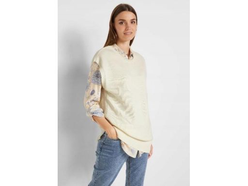 B.P.C kamizelka śmietankowa 48/50.