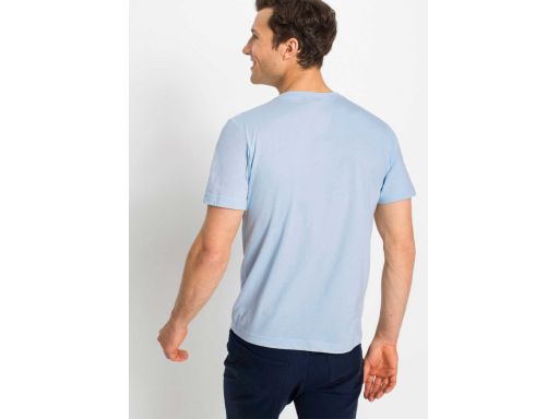 B.P.C koszulka męska polo niebieska z nadrukiem S.