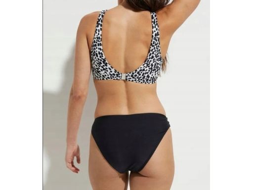 B.P.C bikini bustier biało-czarne z figami 46.