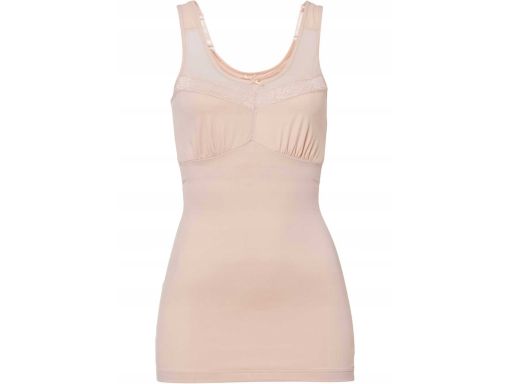 B.P.C Modelujący top z koronką beżowy r.42