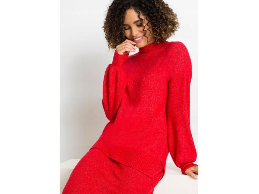 B.P.C czerwony sweter dłuższy r.40/42