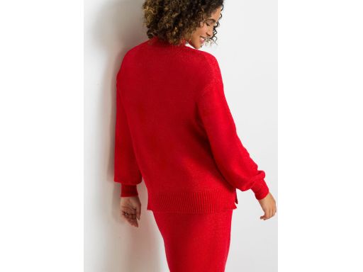 B.P.C czerwony sweter dłuższy r.40/42