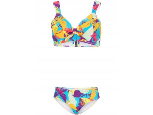 Bikini z kolorowym wzorem modne r.44(85F)