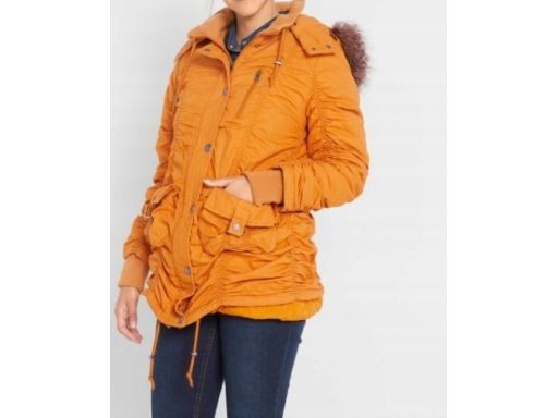 B.P.C kurtka z marszczeniami ciemnożółta r.40