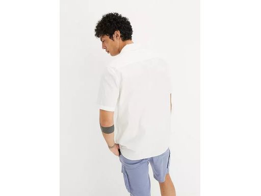 B.P.C koszula męska z krótkim rękawem biała bawełniana r.45/46