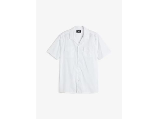 B.P.C koszula męska z krótkim rękawem biała bawełniana r.45/46