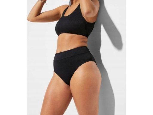 B.P.C bikini czarne prążkowany materiał r.42