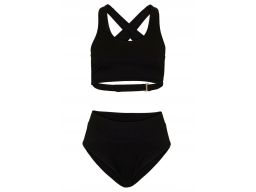 B.P.C bikini czarne prążkowany materiał r.42