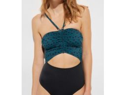 B.P.C kostium jednoczęściowy z nadrukiem oraz wycięciem 40.