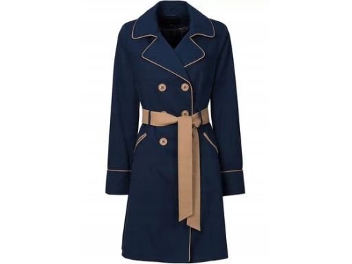 B.P.C płaszcz granatowy damski r,40