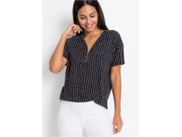 AG7534 t-shirt damski z zamkiem wzory r.32/34