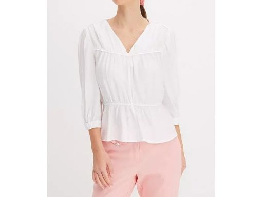 B.P.C bluzka biała z marszczeniem r.50
