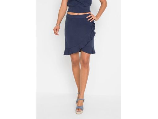 Bonprix spódnica niebieska z falbaną r.40