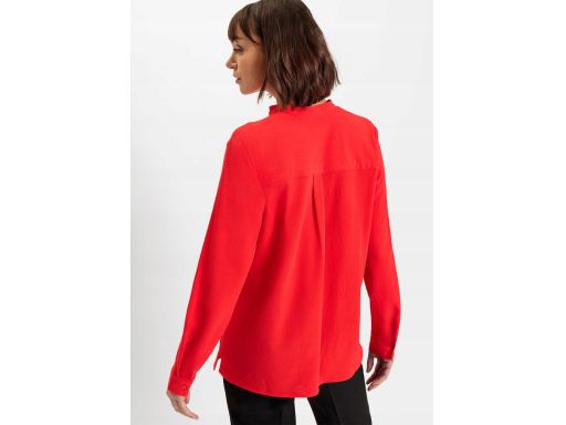 B.P.C bluzka koszulowa czerwona z krepy ^36