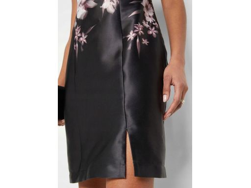 B.P.C atrakcyjna sukienka w kwiaty satyna r.40